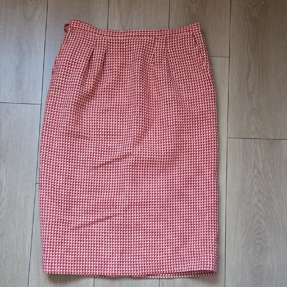 GUY LAROCHE Vintage Wool Cashmere Blend Pencil Skirt Sz 14 - Picture 2 of 11